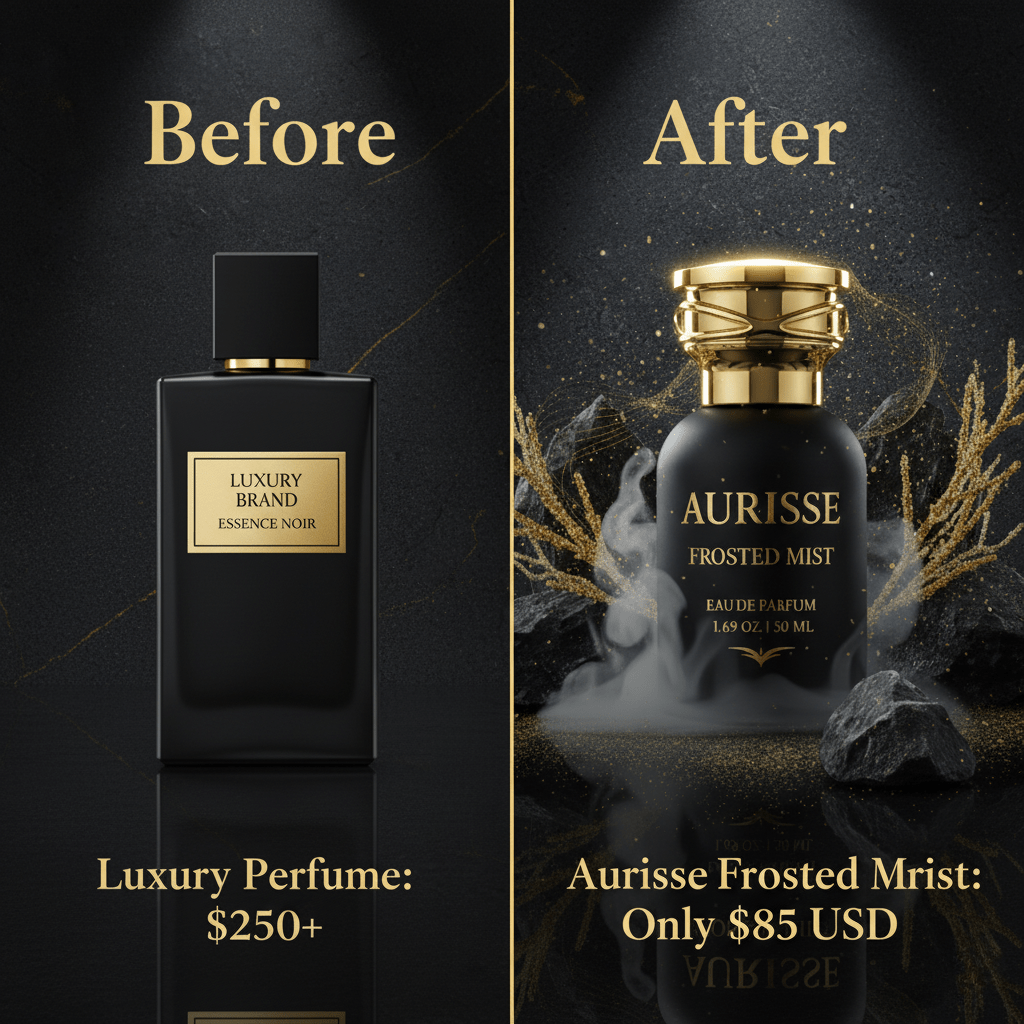 Aurisse Frosted Mist – Luxury Extrait de Parfum for Men & Women | Long Lasting 12+ Hours