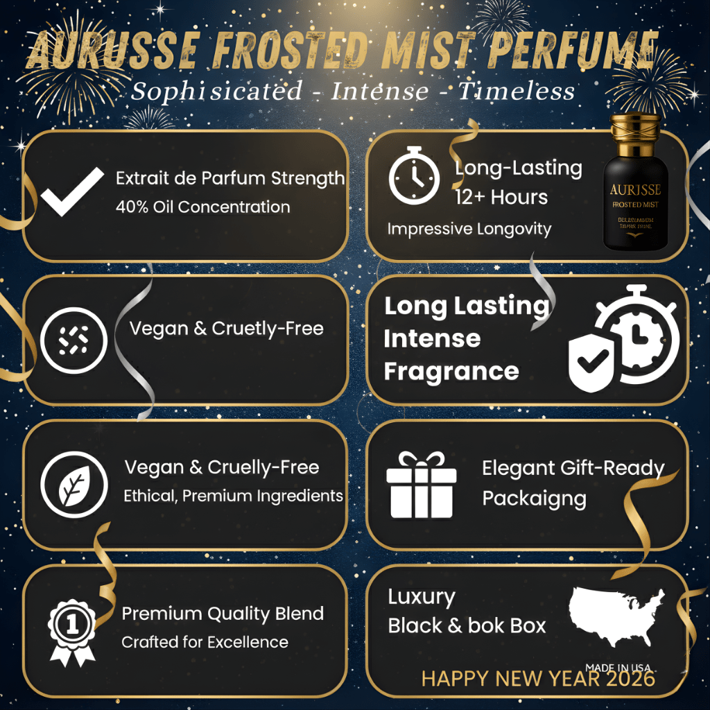 Aurisse Frosted Mist – Niche Unisex Extrait de Parfum | 50 ML Bottle — Lasting 12+Hours AURISSE