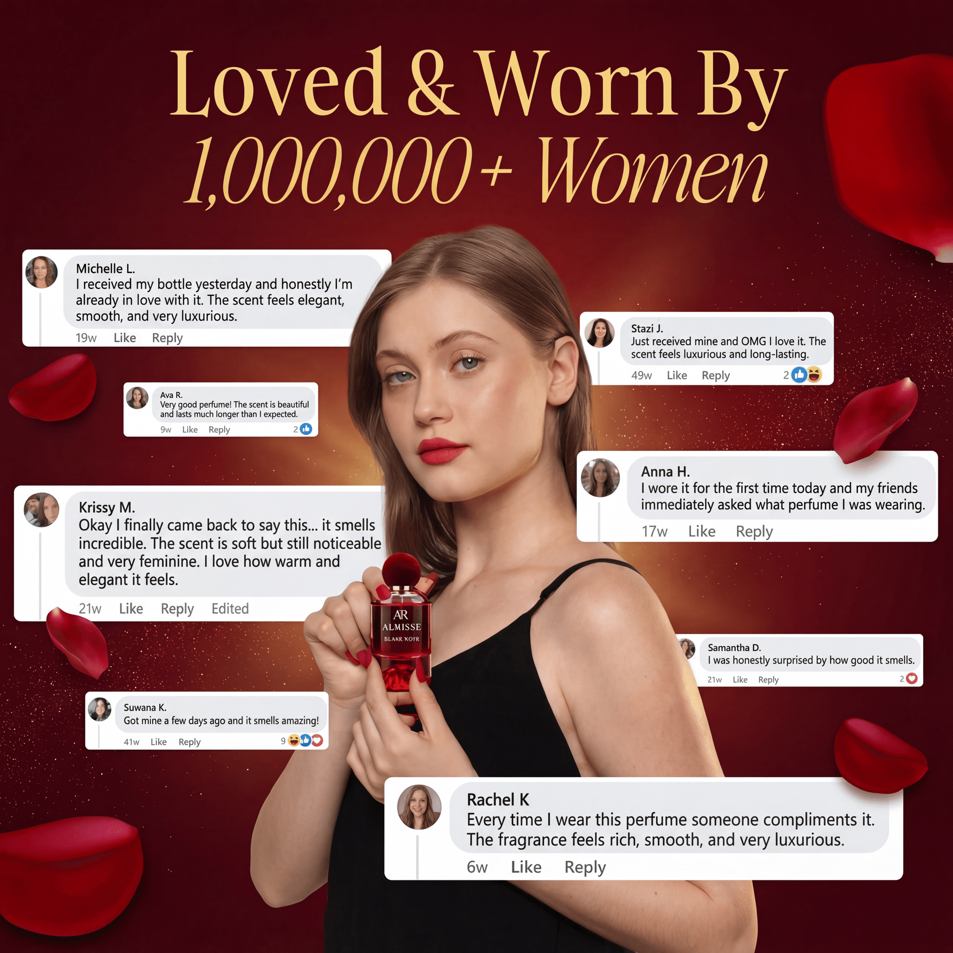 Aurisse Rubis Noir Luxury Long-Lasting Perfume for Women AURISSE