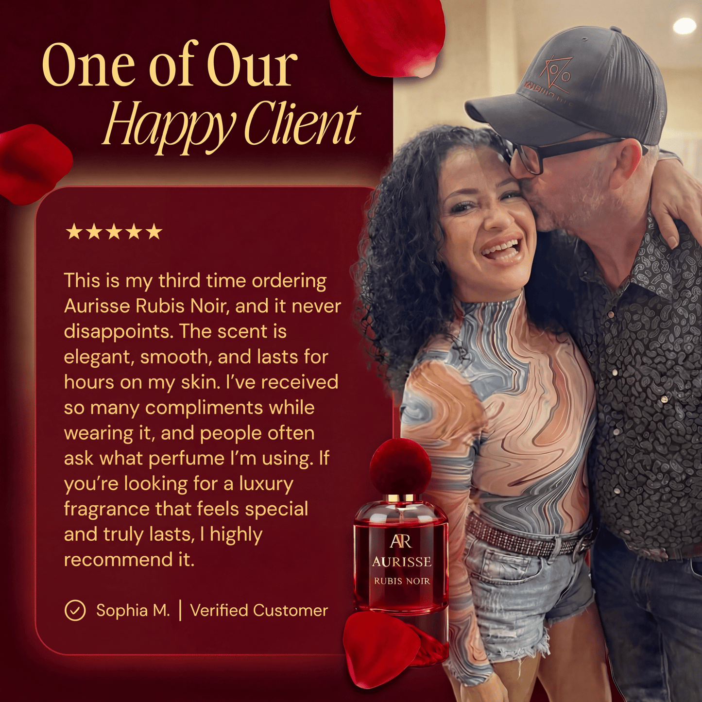 Aurisse Rubis Noir Luxury Long-Lasting Perfume for Women AURISSE